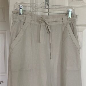 Loft wide leg pull on slacks